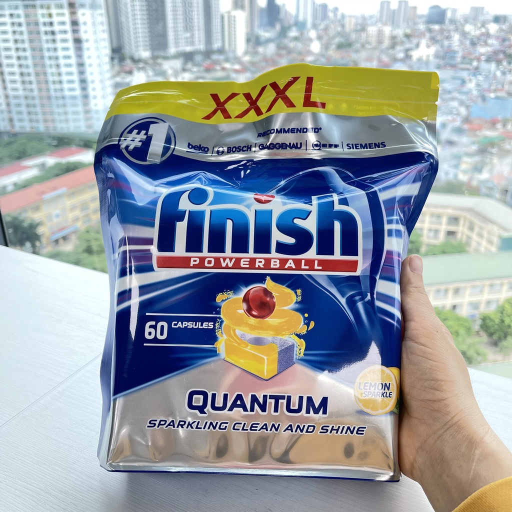 Viên rửa bát Finish Quantum