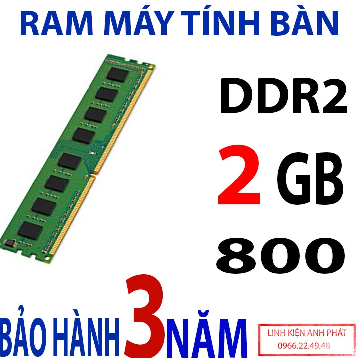 Ram máy tính bàn 2GB DDR2