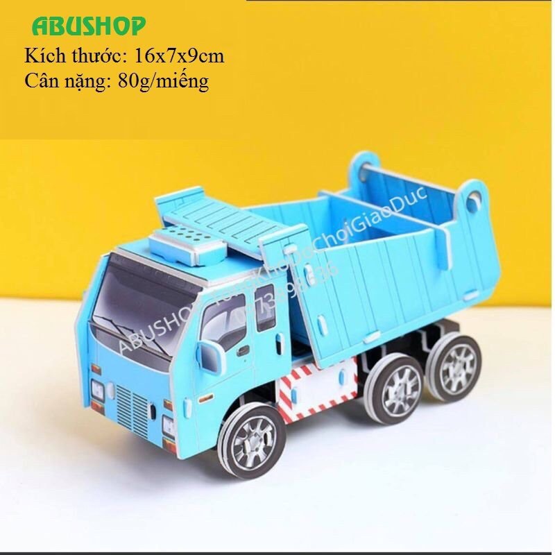 Đồ chơi mô hình 🐷FREESHIP🐷 Xếp hình 3D PUZZLE dạng xốp 18 đến 26cm,Đồ chơi trẻ em thông minh an toàn [mo hinh]5