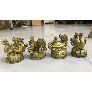 Bộ tứ linh Long Lân Quy Phụng bằng đồng Tượng Tứ linh phong thuỷ bằng đồng