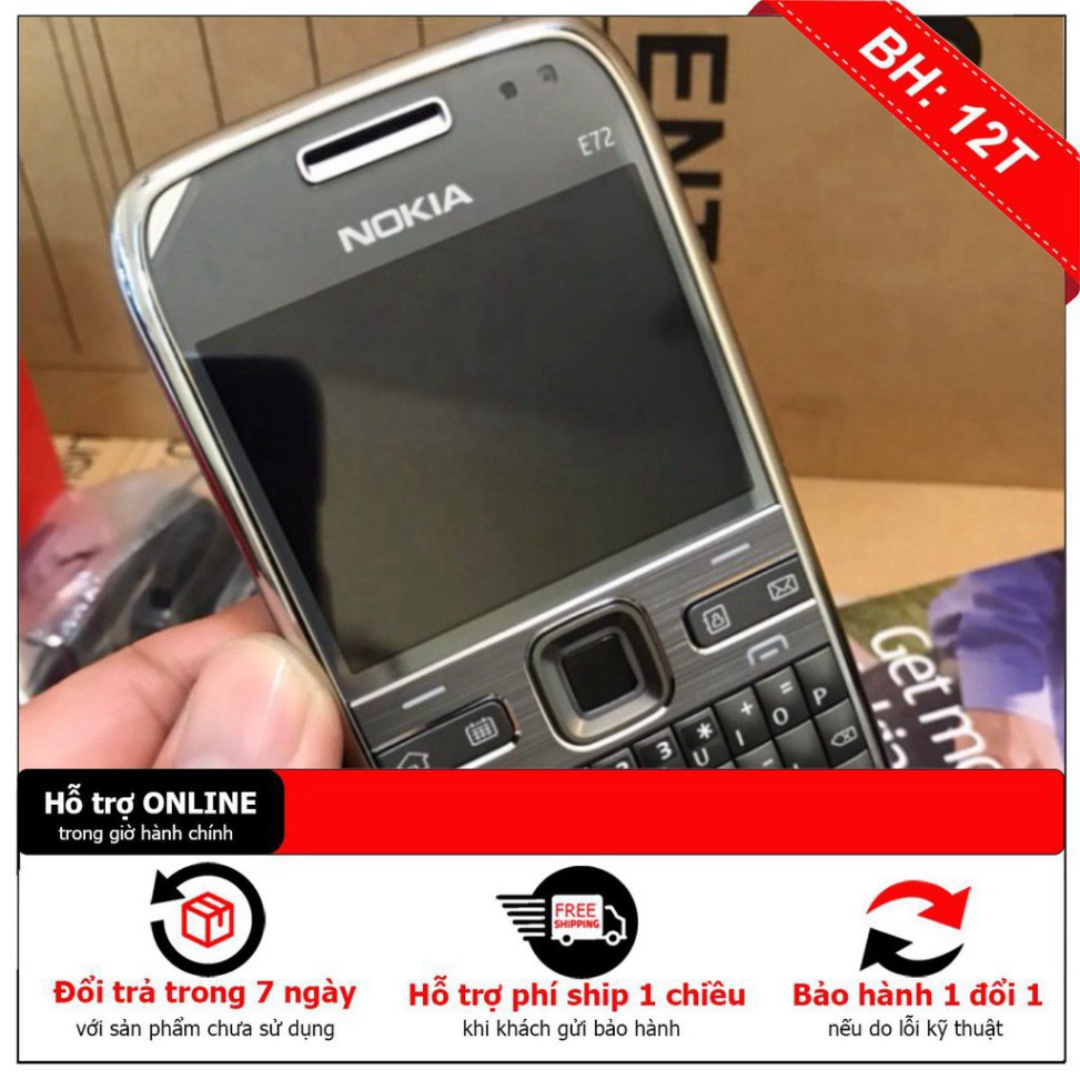 HÓT XẢ LỖ Điện Thoại Nokia E72 Wifi 3G Bảo Hành 12 Tháng Chơi Game online HÓT XẢ LỖ