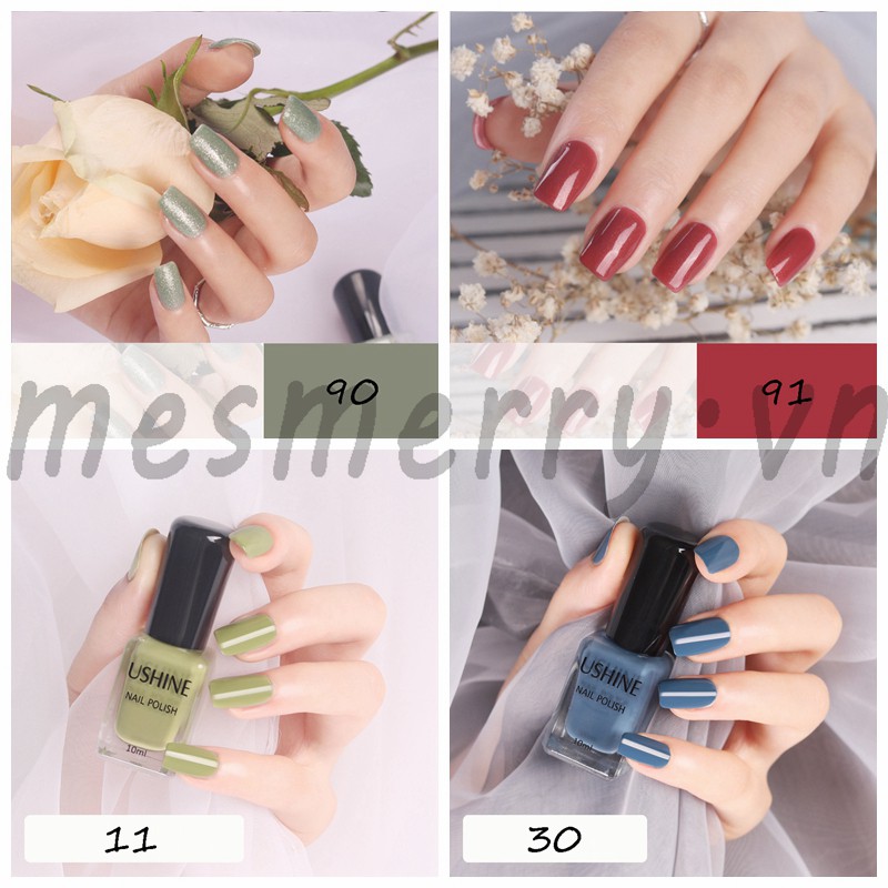 Sơn móng tay dạng gel gồm 71 màu sắc dung tích 10ml  USHINE
