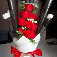 Bó hoa hồng sáp 9 bông