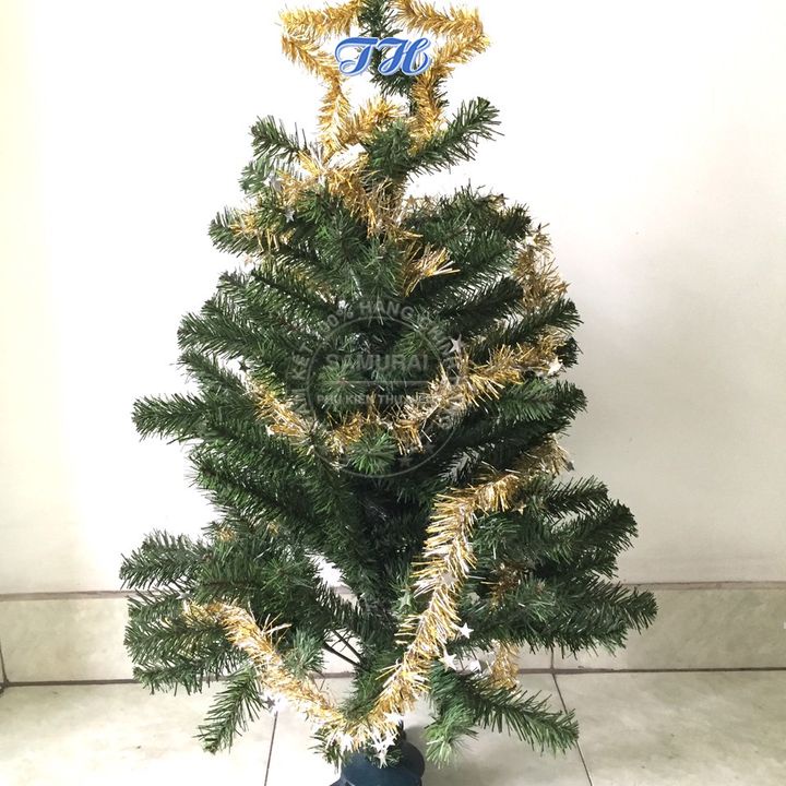 Cây thông noel mini để bàn 90cm trang trí giáng sinh tặng kèm dây kim tuyến, ngôi sao đỉnh hàng việt nam chất lượng cao