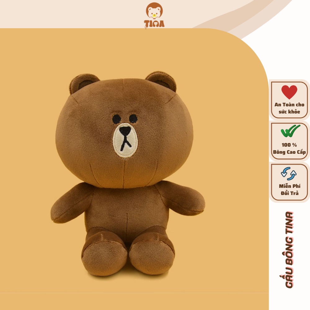 Gấu bông brown to cao cấp, thú nhồi bông teddy khổng lồ màu socola dễ thương