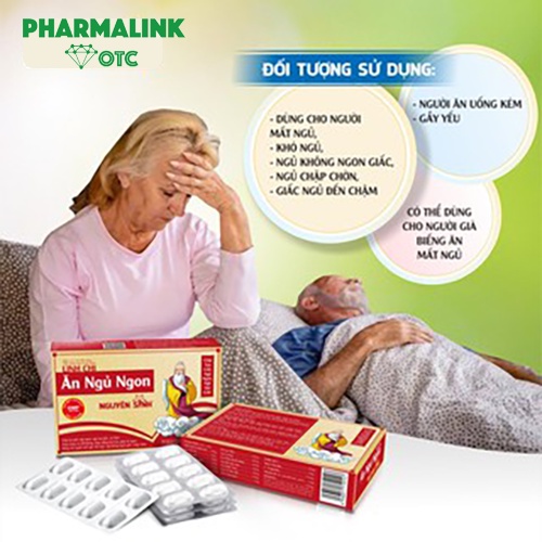 Linh Chi ăn ngủ ngon Nguyên Sinh, tạo giấc ngủ ngon, ngủ sâu giấc, an thần - Hộp 30 viên - Pharma OTC