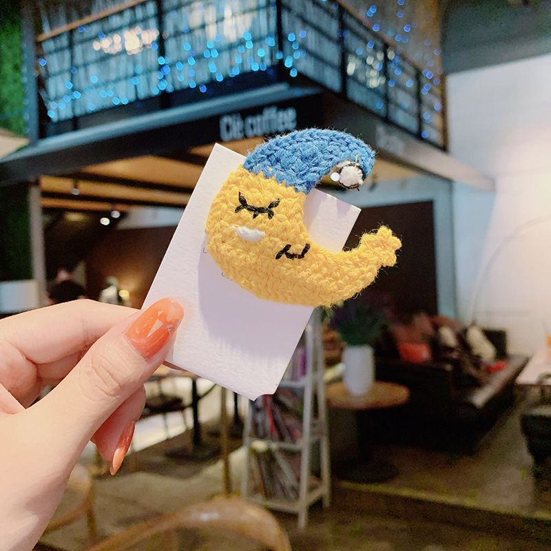 Kẹp Tóc Hình Ngôi Sao &amp; Mặt Trăng Cho Bé Gái