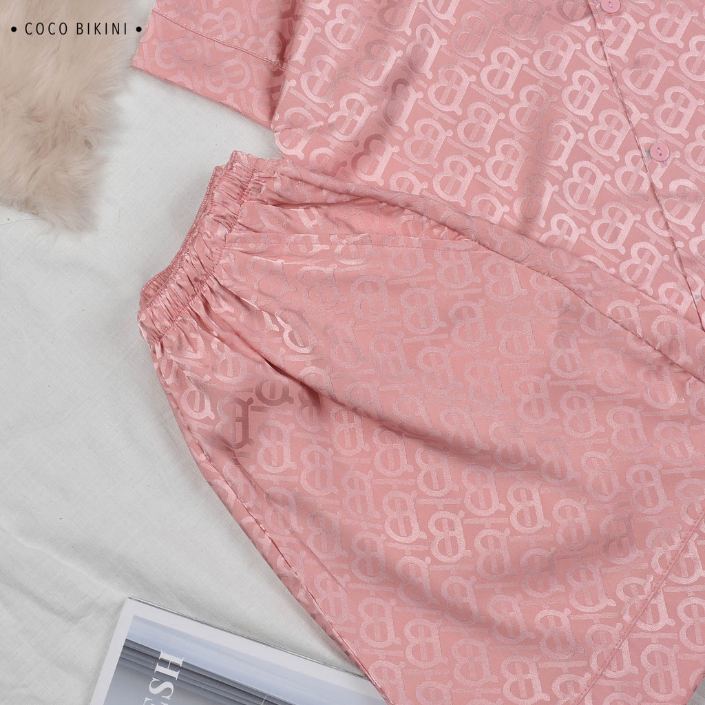 𝑪𝑶𝑪𝑶 𝑩𝑰𝑲𝑰𝑵𝑰 Bộ Đồ Ngủ - Đồ Mặc Nhà Lụa Gấm ( VCC820 ) | BigBuy360 - bigbuy360.vn