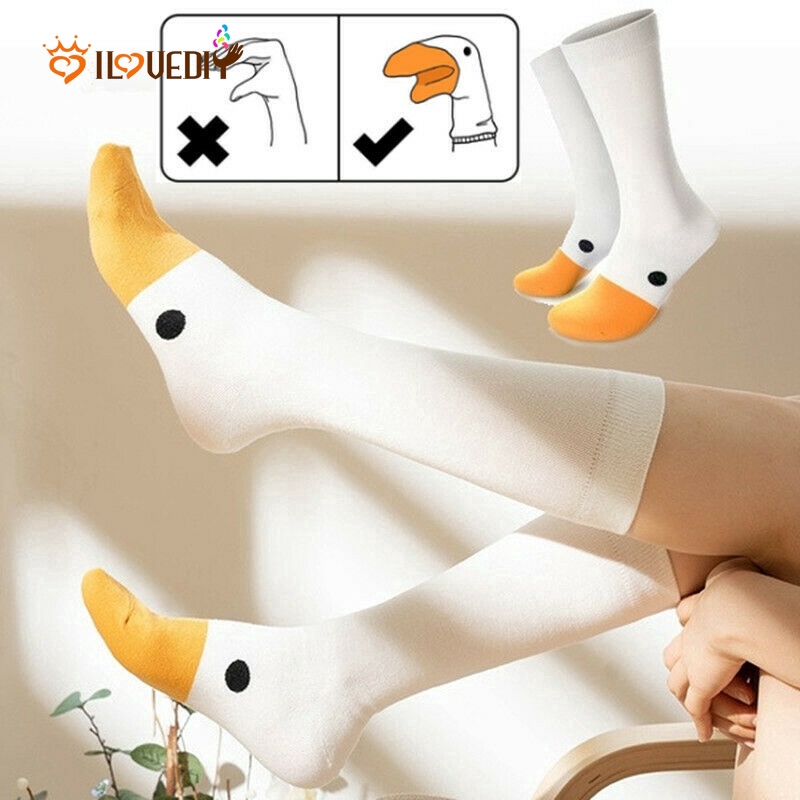 Đôi Vớ Cotton Thoáng Khí In Hình Động Vật Dễ Thương Cho Nam Nữ