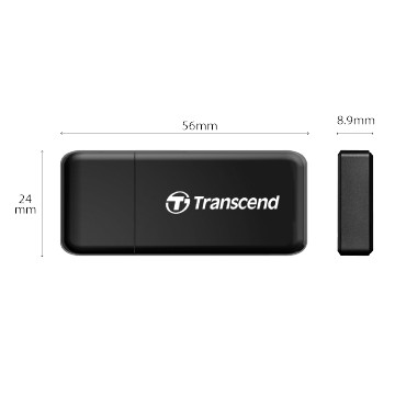 Đầu đọc thẻ nhớ USB 3.1 Transcend RDF5 (Đen)