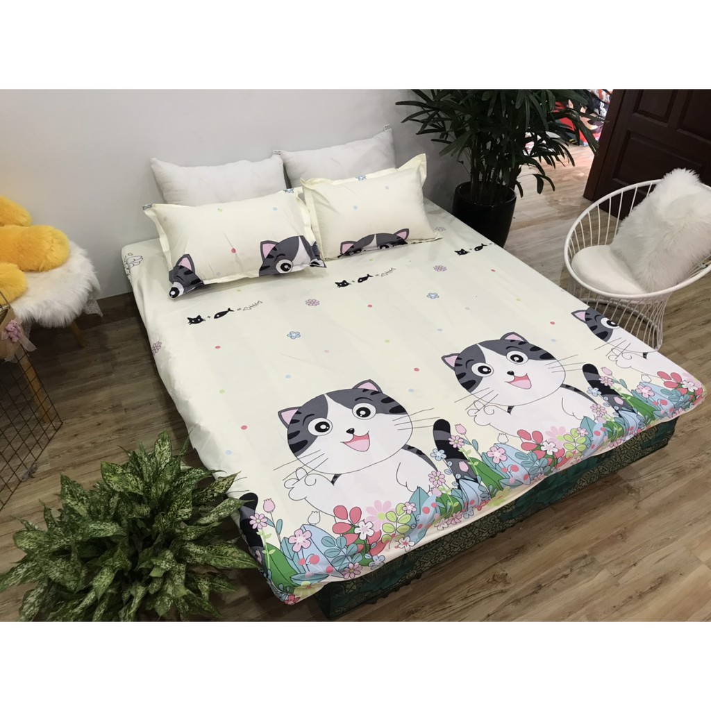 Ga Chống Thấm Cotton Hàn Quốc Mèo Vằn CTT13