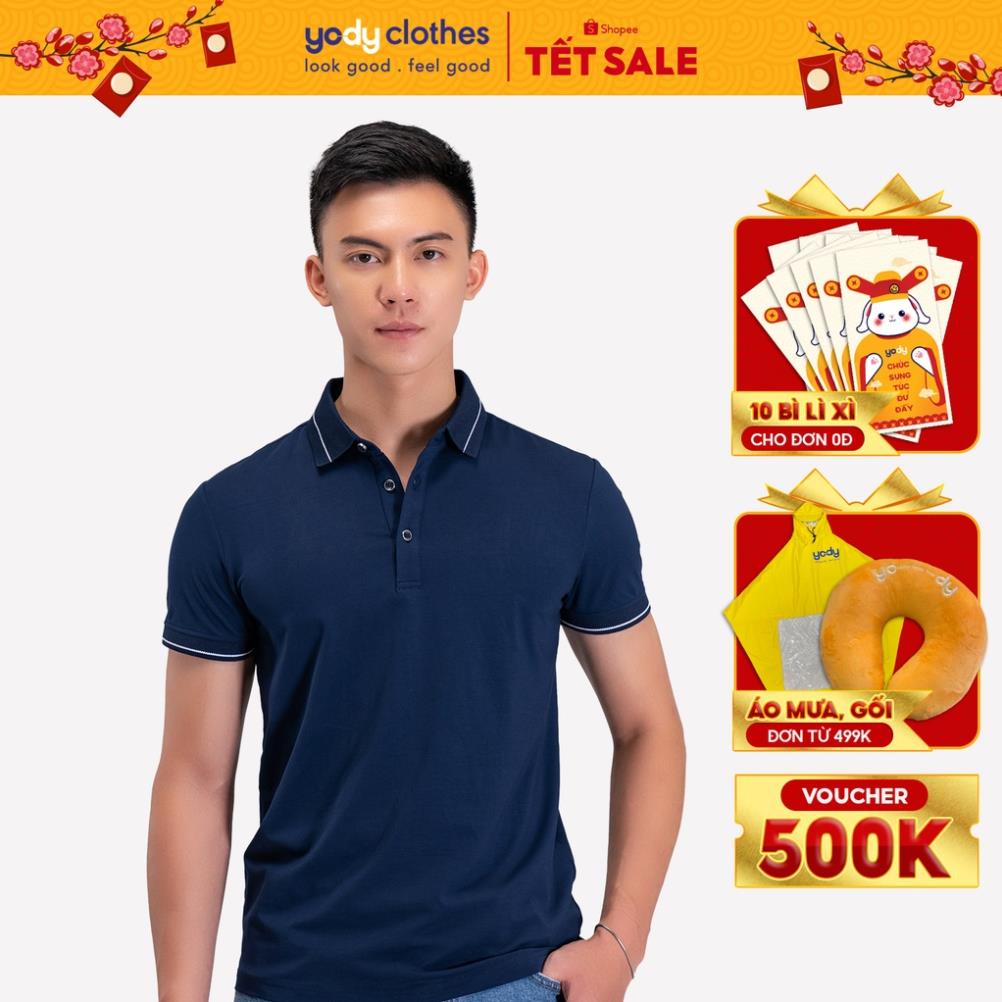 TẾT🌺 Áo thun polo nam YODY cổ bẻ chất vải cotton pima cao cấp mềm mịn APM3013