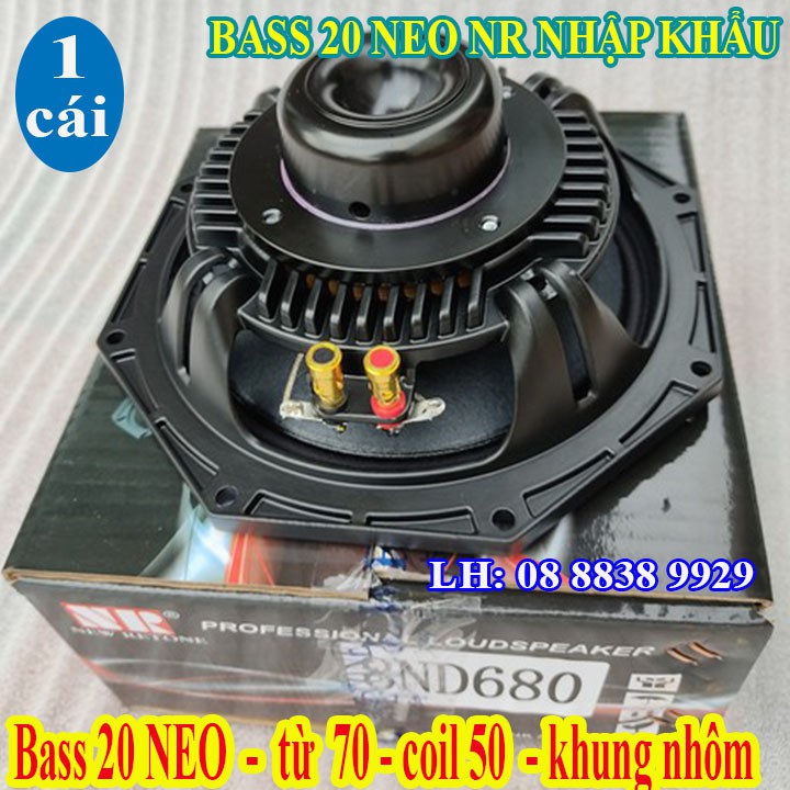 [Mã ELHACE giảm 4% đơn 300K] BASS 20 TỪ NEO NR AUDIO CÔN 50 CAO CẤP - BASS NEO 20 - GIÁ 1 LOA