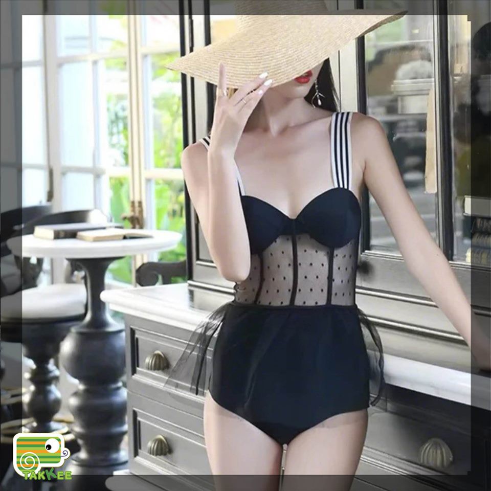 BỘ ĐỒ BƠI BIKINI LIỀN MẢNH PHỐI REN PHONG CÁCH HÀN QUỐC CHẤT ĐẸP