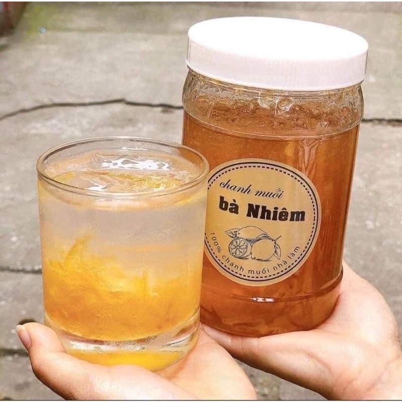Chanh muối bà Nhiêm - chanh vàng muối thơm ngon không đắng hũ 1kg