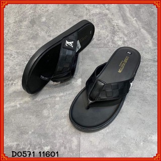 Dép xỏ ngón nam💥FREESHIP💥quai màu đen, đế cao su mềm đi cực êm chân (fullbox)