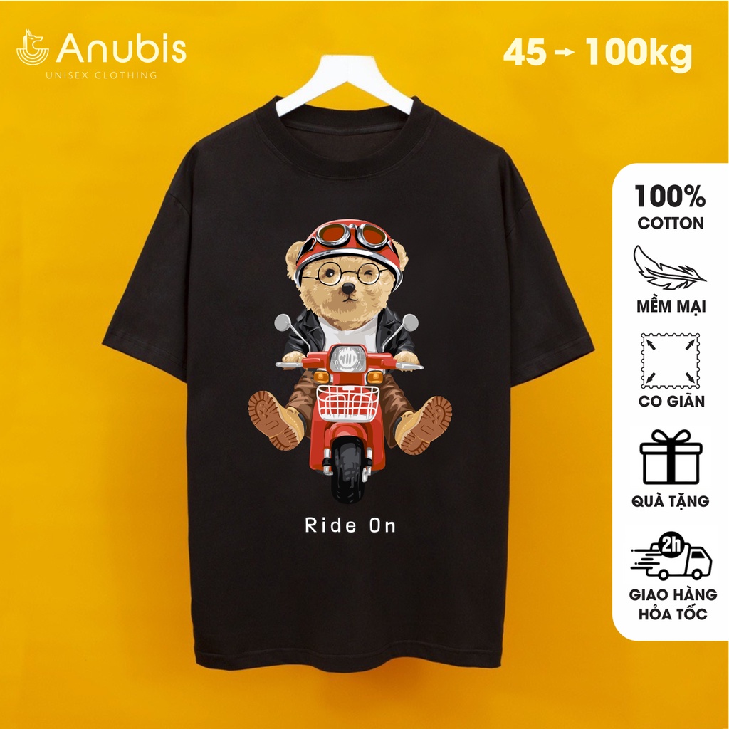 Áo Thun Unisex Teddy Chạy Xe Anubis Store