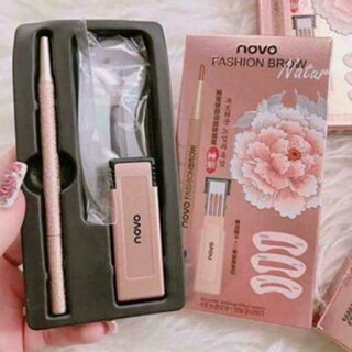 Bút Chì Kẻ Chân Mày, Bộ Kẻ Mày Novo, Tặng Khung Kẻ Mày, Trợ Thủ Phái Đẹp Mẫu 17