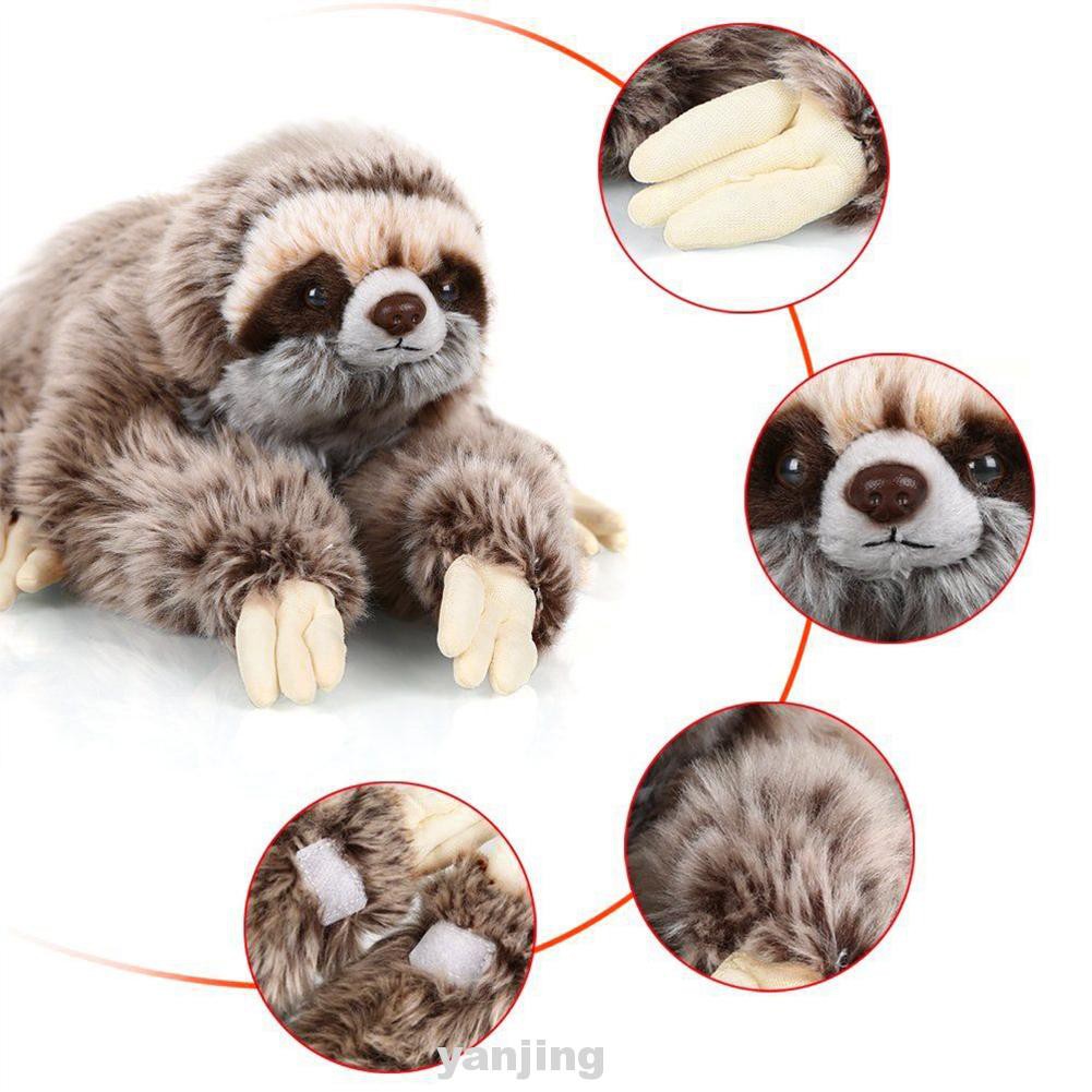 Realistic Sloth Action Figure Educational Toy Bradypus Hand Painted Learning Toy 