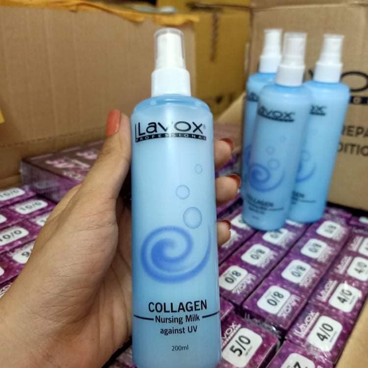 Xịt Dưỡng Tóc Lavox Collagen Chống Tia UV Siêu Bảo Vệ Tóc 200ml