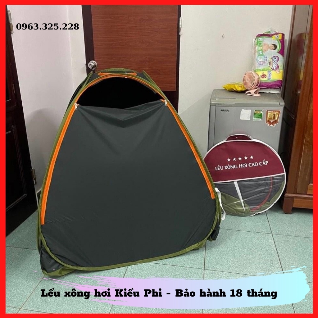 Lều xông hơi sau sinh tự bung gấp gọn - lều xông chui đầu tại nhà Kiều Phi bảo hành 18 tháng