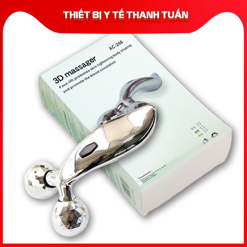 Dụng Cụ Massage Bằng Tay 3D Dùng Cho Mặt Và Cơ Thể - Cây Lăn Massage 3D Hàn Quốc
