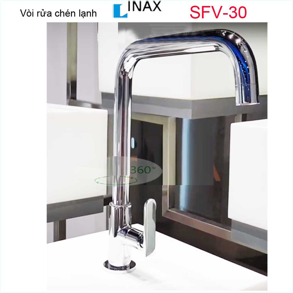 Vòi bếp lạnh , vòi rửa chén lạnh, vòi chậu chén bát Inax chính hãng Inax Nhật Bản SFV-30