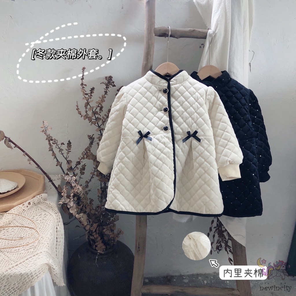 Áo khoác lông phong cách Hàn Quốc xinh xắn cho bé