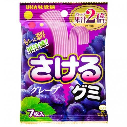 Daiso Thực phẩm bổ sung Kẹo Dẻo Uha Sakeru Vị Nho 32.9G