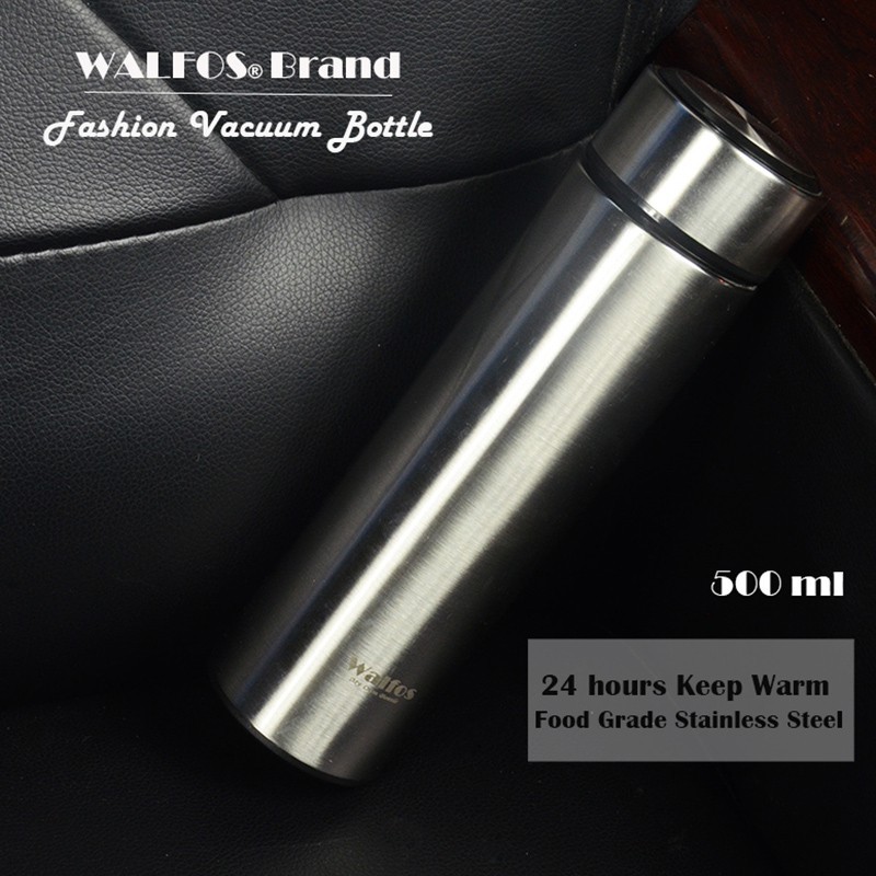 Chai nước Walfos bằng thép không gỉ 500ml 5 màu tuỳ chọn