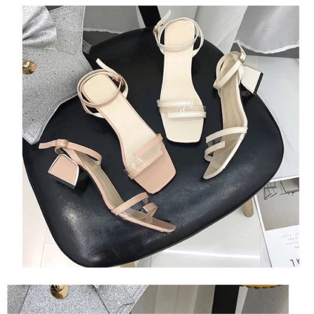 Order_Sandal quai mảnh gót vuông 3p