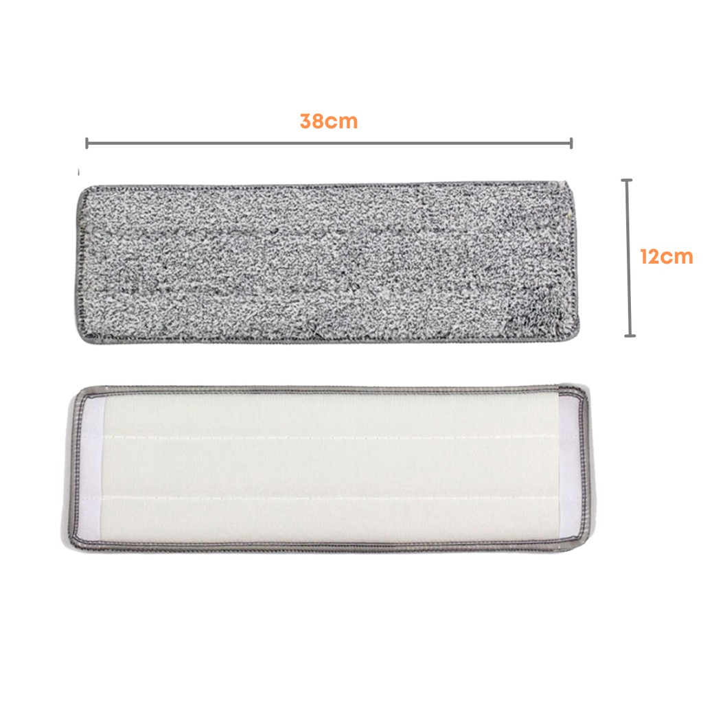 Bông Lau Nhà Chữ Nhật 38x12cm Empire ECL311, Miếng Lau Nhà Thay Thế, Microfiber