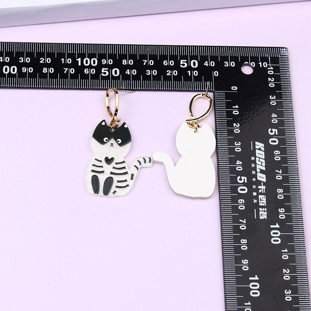 Khuyên Tai Acrylic Hình Mèo Đen Phong Cách Gothic Dễ Thương Độc Đáo Dành Cho Bạn Nữ VANES1