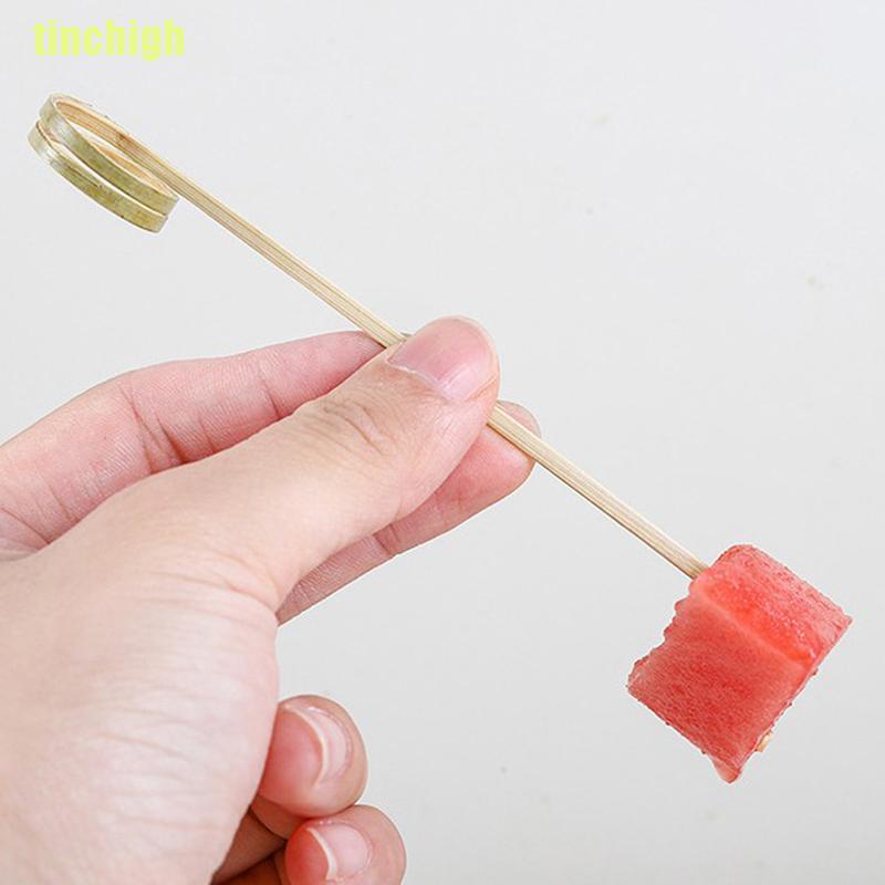Bộ 100 Trái Cây Tre Dùng Một Lần Tiện Lợi