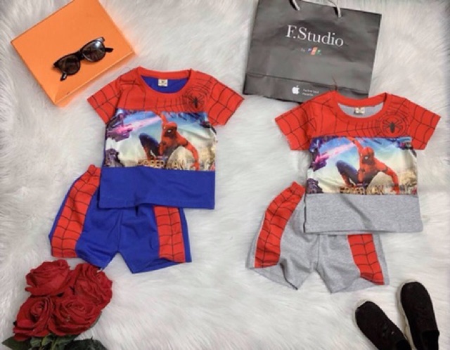 Bộ spiderman bé trai từ 6-15kg