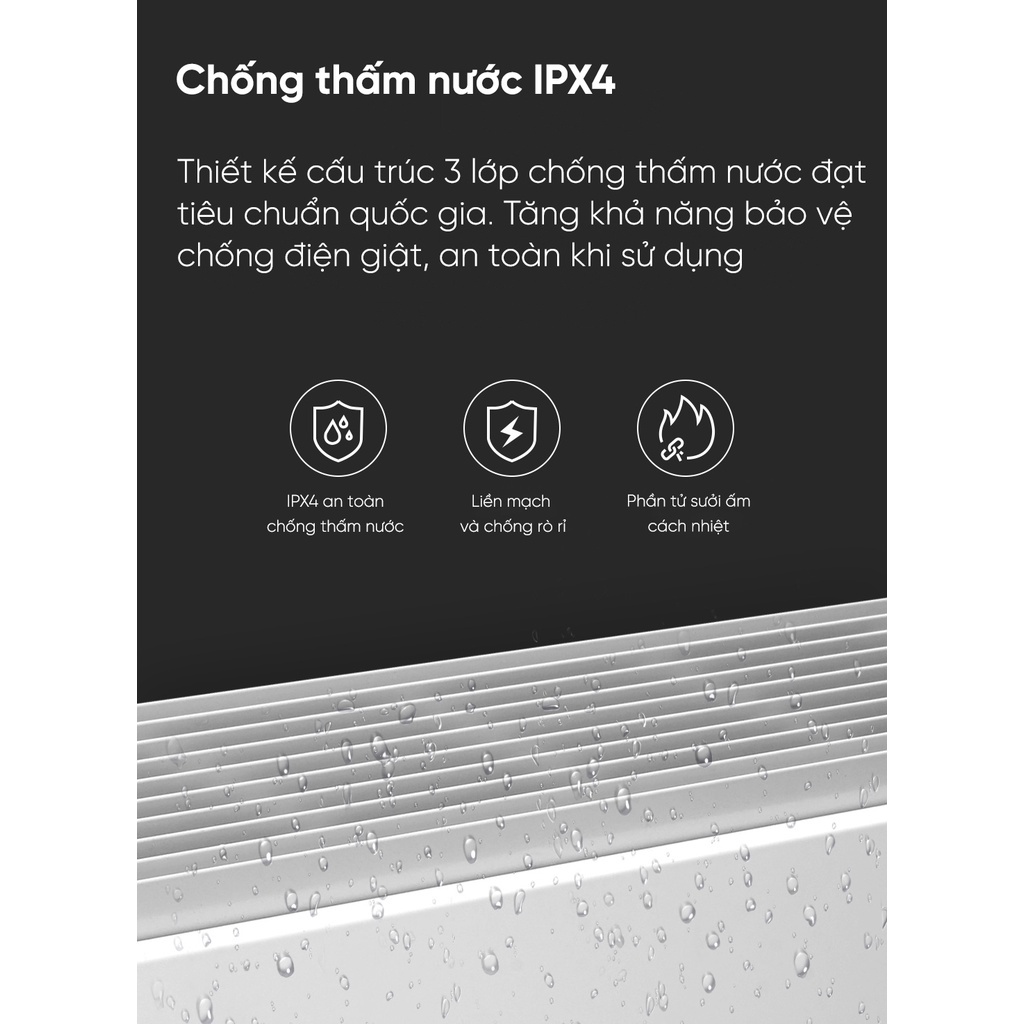 Máy sưởi điện Xiaomi Viomi. Máy sưởi thông minh màn hình Led, công suất 2000w