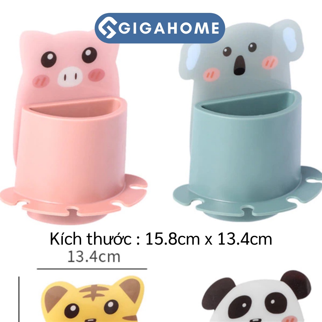 Ly Cốc Hình Thú Đỡ Bàn Chải Đánh Răng Dán Tường GIGAHOME 9744