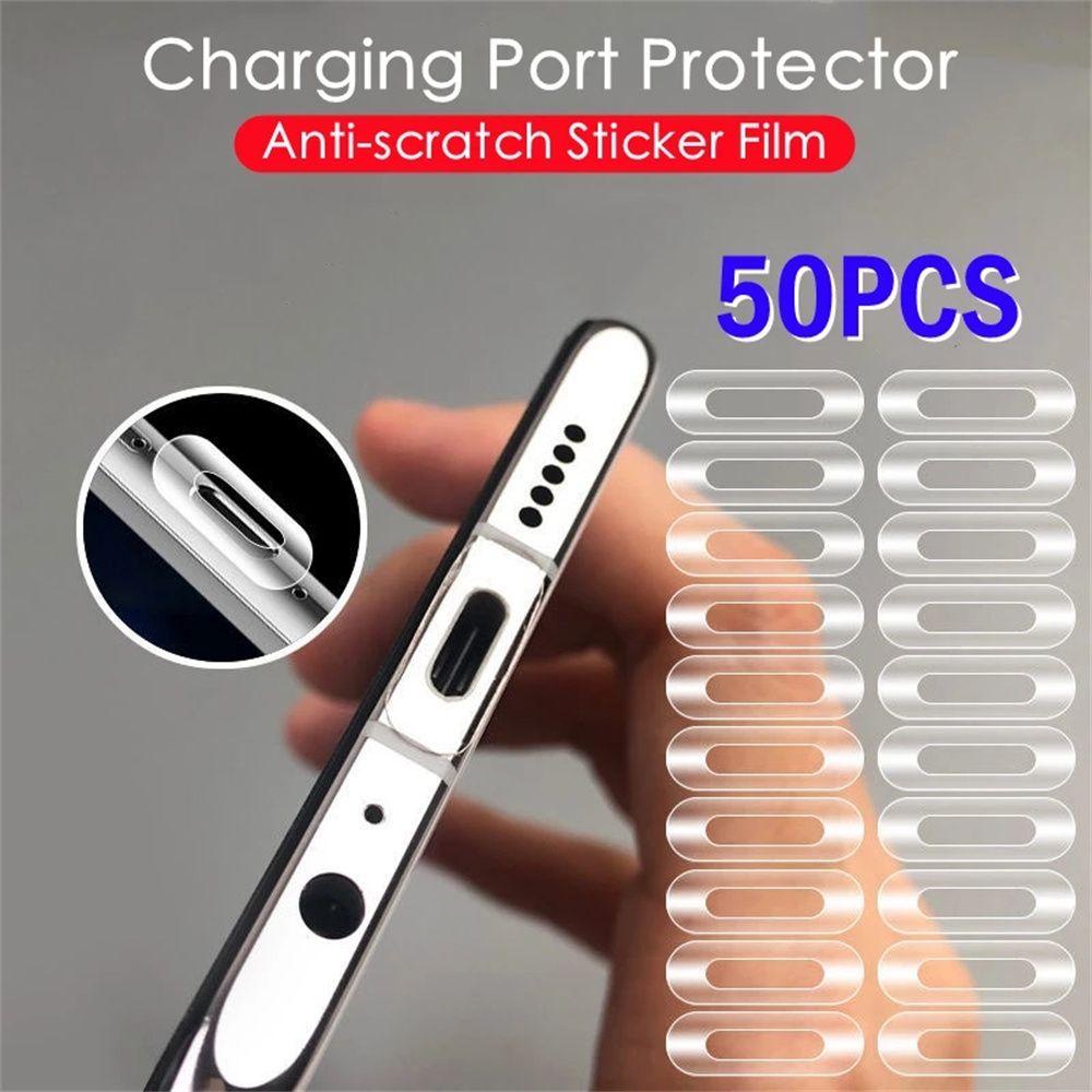 Miếng Dán PET Chống Trầy Cổng Sạc Type-C Thông Dụng Cho Điện Thoại