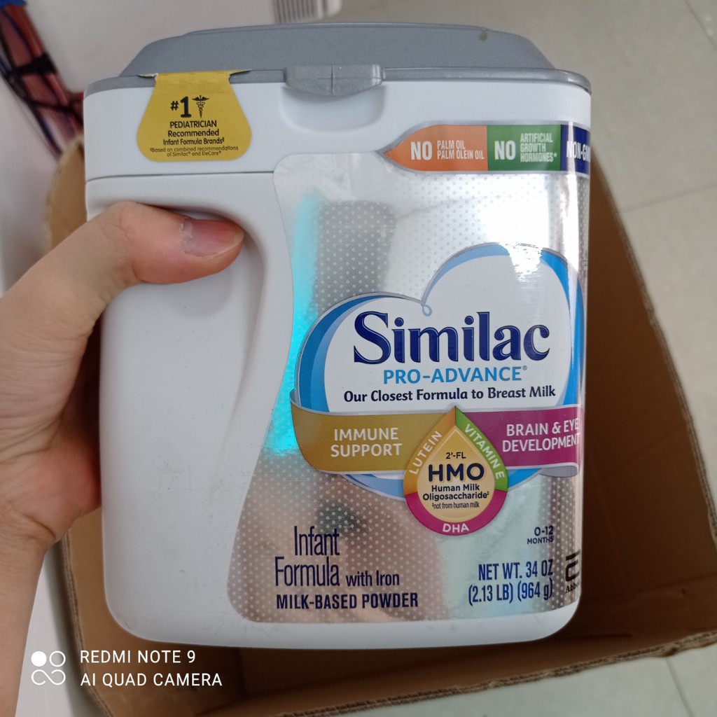 SỮA BỘT SIMILAC PRO ADVANCE NON GMO - HMO 964G DATE 2023 NHẬP KHẨU MỸ MẪU MỚI