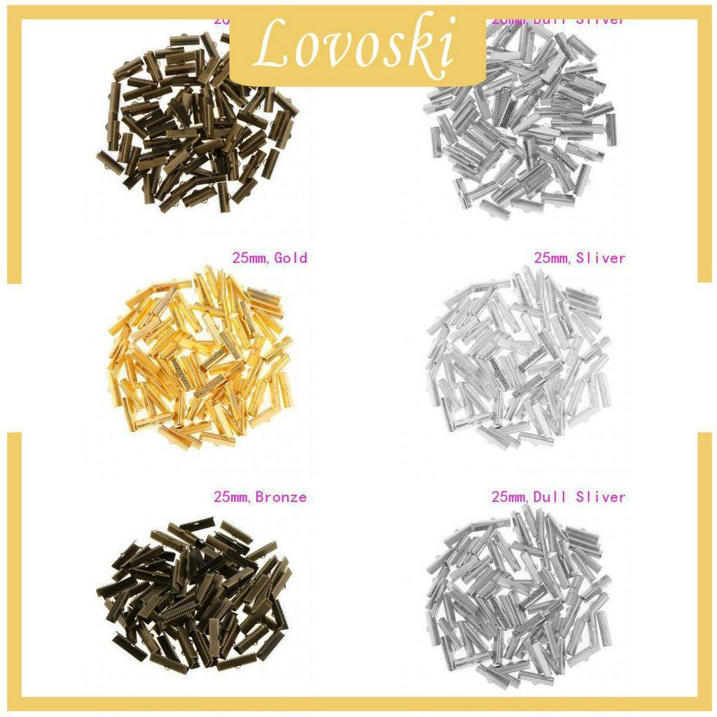 Bộ 100 Đầu Kẹp Dây Ruy Băng Làm Vòng Tay / Vòng cổ Tiện Dụng