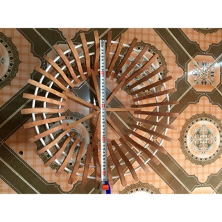 Chậu trồng lan bằng gỗ nhãn size 40cm mẫu sen và bí