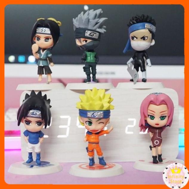 BỘ 6 MÔ HÌNH NARUTO CHIBI KUTE CỰC ĐẸP INFINY DECOR