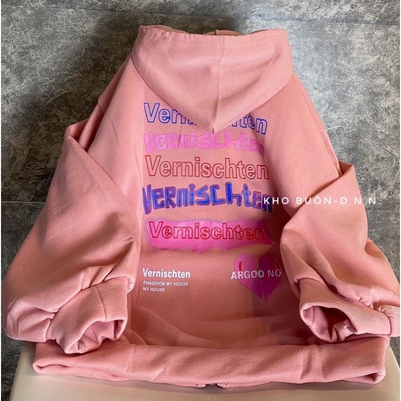 Áo Khoác Nỉ Form Rộng Chữ Unisex Nam Nữ (Ảnh Thật/Có Sẵn)