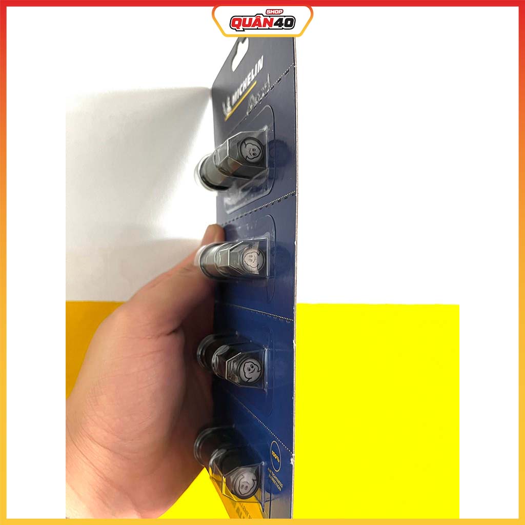 Bộ 4 Van Kim Loại  Aluminum Michelin BLV489-M - Hàng Chính Hãng