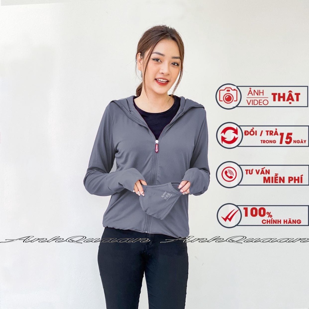 Áo chống nắng nữ 2 lớp vải cao cấp chống tia UV thiết kế lưới tản nhiệt,thoáng khí,làm mát cơ thể-AnhQuaanShop
