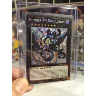 Lá bài thẻ bài Yugioh Number 97 Draglubion - Secret Rare - Tặng bọc bài nhựa bảo quản