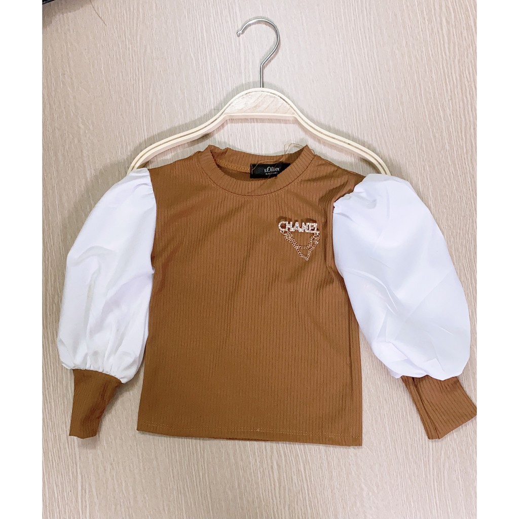 ÁO LEN TĂM DÁNG TAY BỒNG CỰC ĐIỆU CHO BÉ GÁI 10-24KG/ ÁO THU ĐÔNG CHO BÉ GÁI