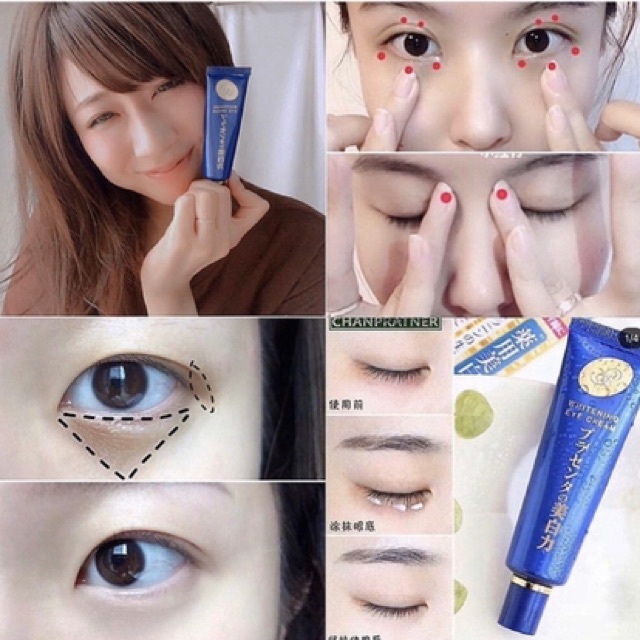 Kem mắt chống lão hoá Meishoku Whitening Eye Cream