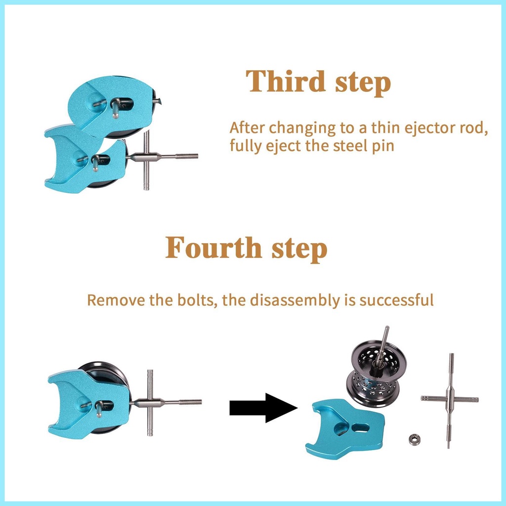 Dụng Cụ Tháo Vòng Bi Bằng Hợp Kim Nhôm Chuyên Dụng Cho Máy Câu Cá DIY