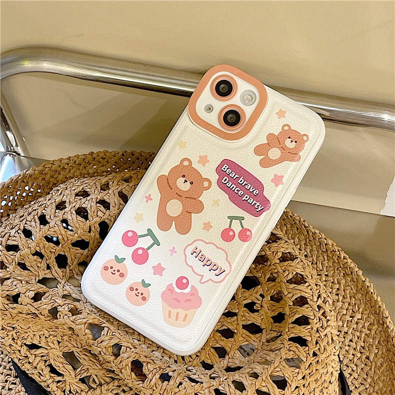 Ốp lưng iphone Ốp Lưng Họa Tiết Trái Vải Cho Iphone 7/7plus/8/8plus/x/xs/11/12/13/pro/max/plus/promax Dinuo case